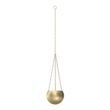 Hangende bloempot 155x27 cm goud