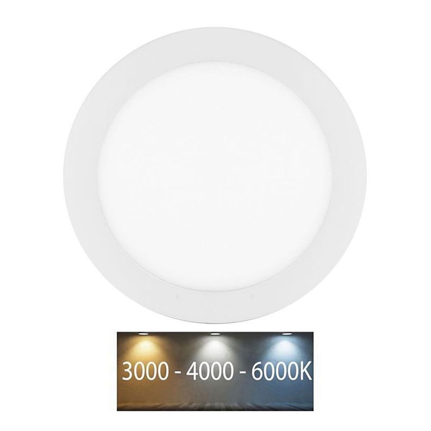 Hangende LED Badkamer plafond verlichting LADA LED/18W/230V 3000/4000/6000K diameter 22 cm IP44 wit