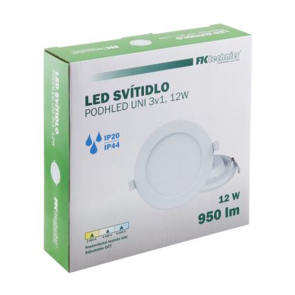 Hangende LED Badkamer plafond verlichting LED/12W/230V 3000/4000/6000K IP44