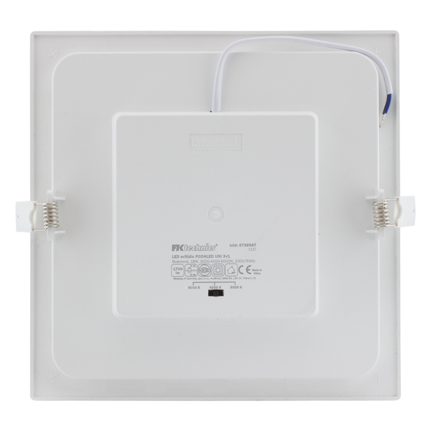Hangende LED Badkamer plafond verlichting LED/18W/230V 3000/4000/6000K IP44