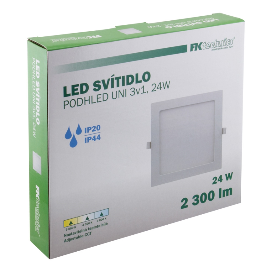 Hangende LED Badkamer plafond verlichting LED/24W/230V 3000/4000/6000K IP44