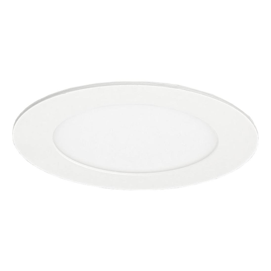 Hangende LED Badkamer plafond verlichting VEGA LED/6W/230V 2800K diameter 11,8 cm IP44 sneeuw wit