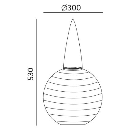 Hangende Solar LED Lamp ORIGAMI LED/0,08W/1,2V 300mAh d. 30 cm IP44