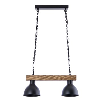 Hanglamp aan een ketting 2xE27/60W/230V