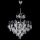 Hanglamp aan een ketting 4xE14/60W/230V diameter 40 cm glanzend chroom