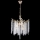 Hanglamp aan een ketting 5xE14/60W/230V diameter 50 cm goud