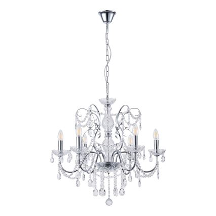 Hanglamp aan een ketting 6xE14/15W/230V