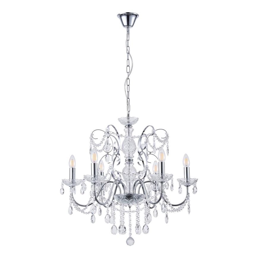 Hanglamp aan een ketting 6xE14/15W/230V