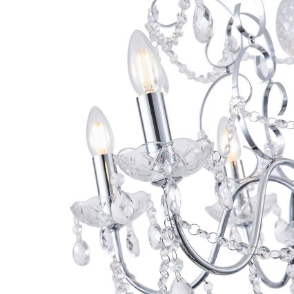 Hanglamp aan een ketting 6xE14/15W/230V