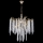 Hanglamp aan een ketting 6xE14/60W/230V diameter 53 cm goud
