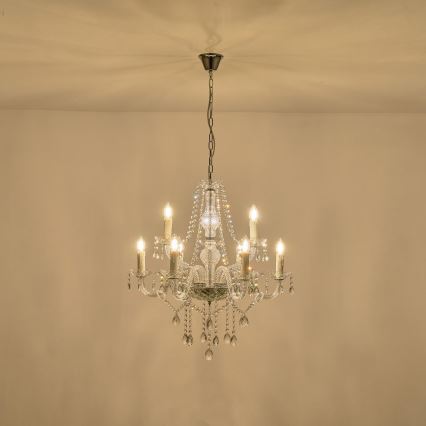 Hanglamp aan een ketting 9xE14/15W/230V
