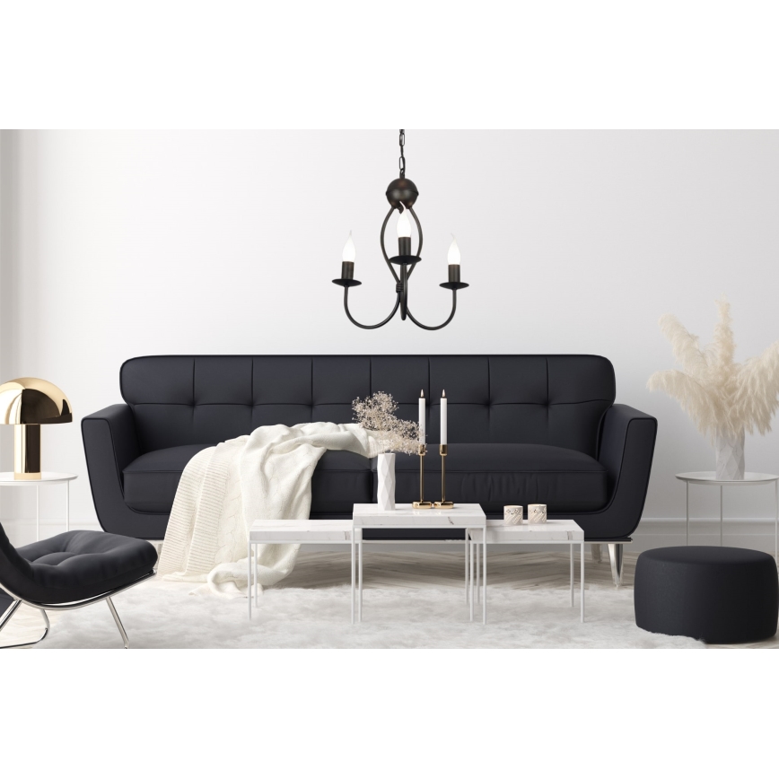 Hanglamp aan een ketting ARTHUR 3xE14/40W/230V