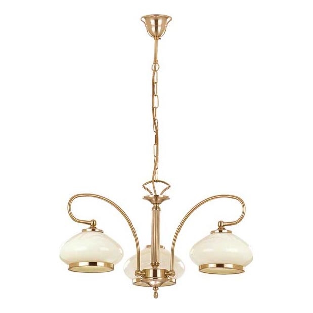 Hanglamp aan een ketting ASTORIA 3xE27/15W/230V goud