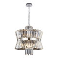 Hanglamp aan een ketting AURELIA 12xE14/40W/230V mat chroom