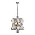 Hanglamp aan een ketting AURELIA 8xE14/40W/230V mat chroom