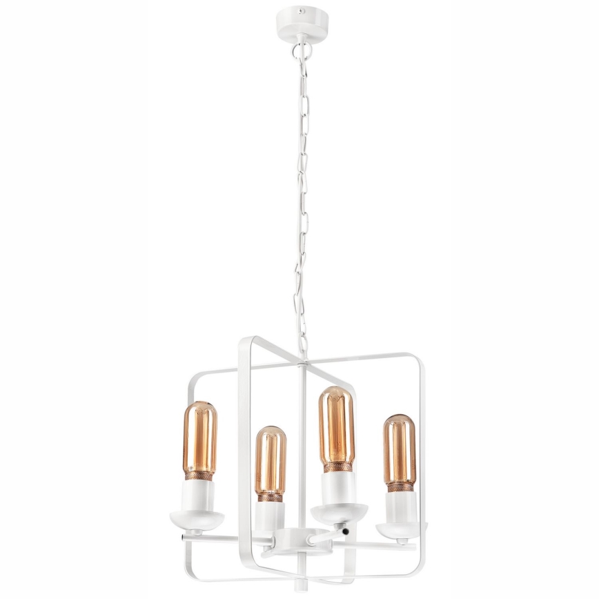 Hanglamp aan een ketting CEDRIC II 4xE27/60W/230V wit