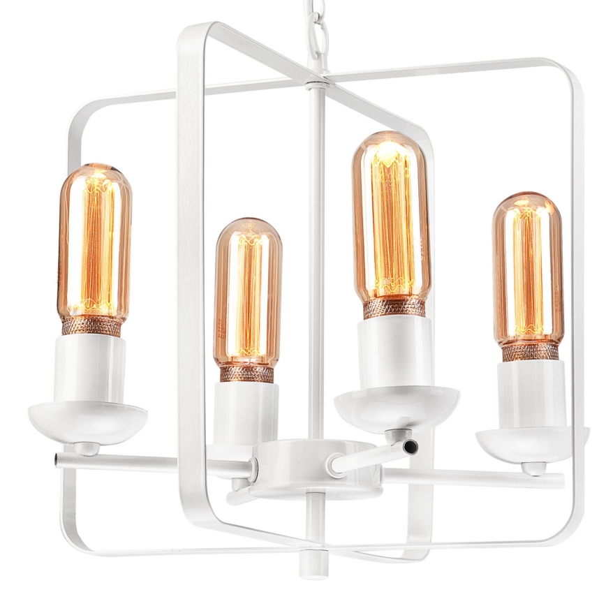 Hanglamp aan een ketting CEDRIC II 4xE27/60W/230V wit