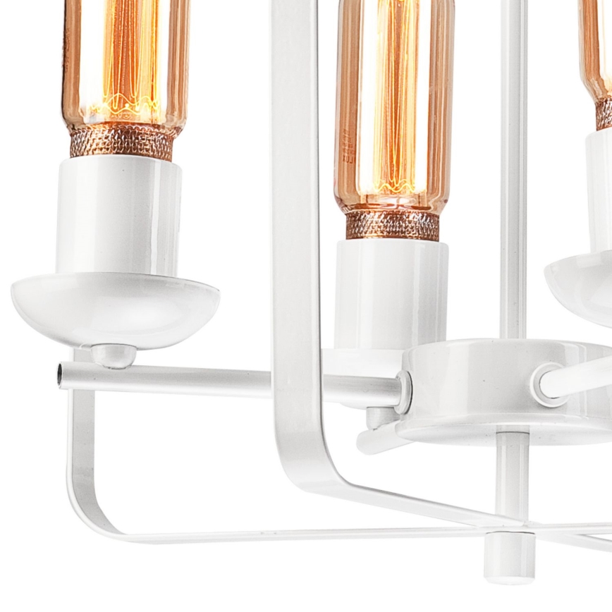 Hanglamp aan een ketting CEDRIC II 4xE27/60W/230V wit