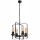 Hanglamp aan een ketting CEDRIC II 4xE27/60W/230V zwart