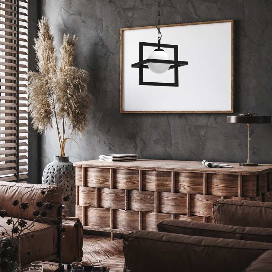 Hanglamp aan een ketting DIEGO 1xE14/40W/230V zwart
