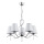 Hanglamp aan een ketting DIVA 5xE14/10W/230V glanzend chroom