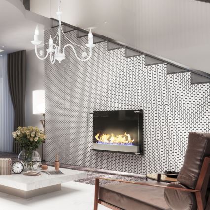 Hanglamp aan een ketting DONATO 3xE14/40W/230V wit