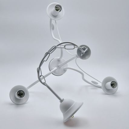 Hanglamp aan een ketting DONATO 3xE14/40W/230V wit