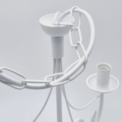 Hanglamp aan een ketting DONATO 3xE14/40W/230V wit