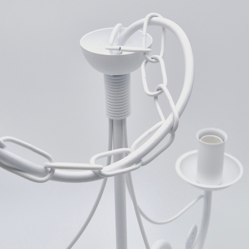 Hanglamp aan een ketting DONATO 3xE14/40W/230V wit
