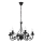 Hanglamp aan een ketting DONATO 6xE14/40W/230V zwart