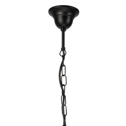 Hanglamp aan een ketting DONATO 6xE14/40W/230V zwart