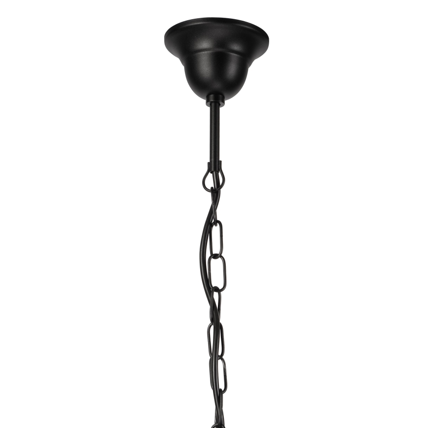 Hanglamp aan een ketting DONATO 6xE14/40W/230V zwart