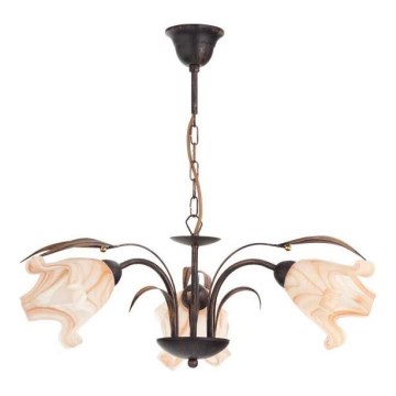 Hanglamp aan een ketting DUCATTI 3xE14/10W/230V brons