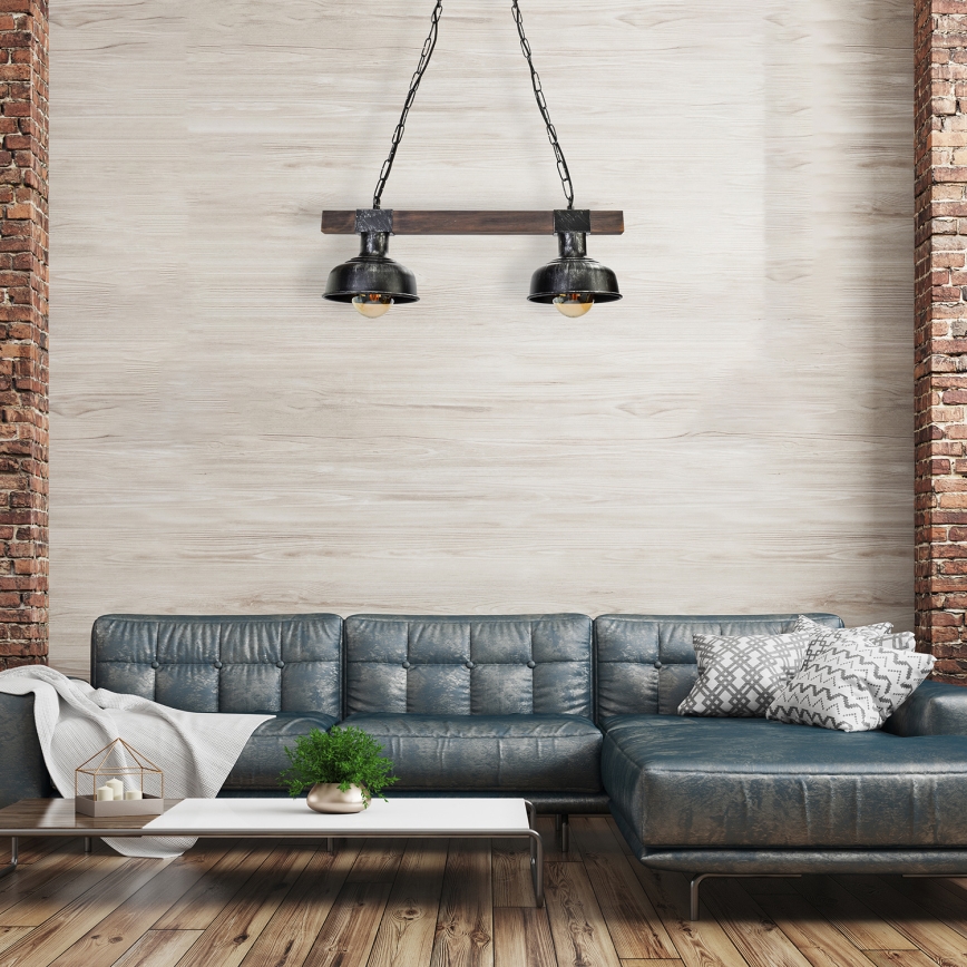 Hanglamp aan een ketting FARO 2xE27/60W/230V