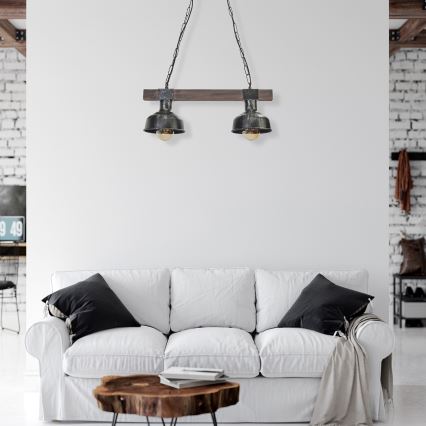 Hanglamp aan een ketting FARO 2xE27/60W/230V