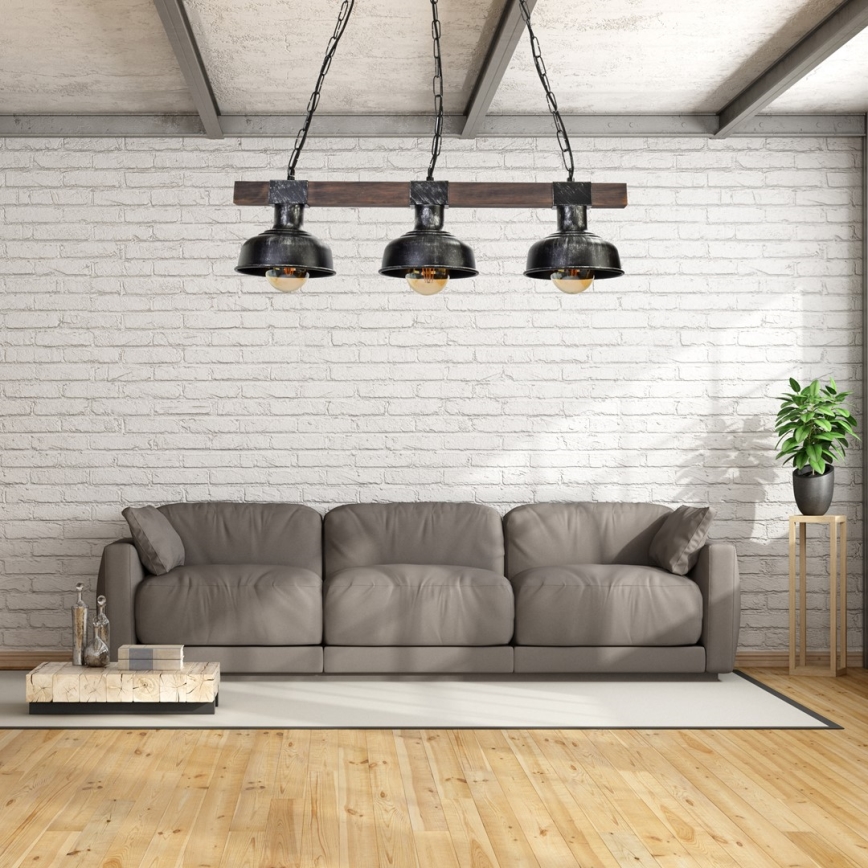 Hanglamp aan een ketting FARO 3xE27/60W/230V