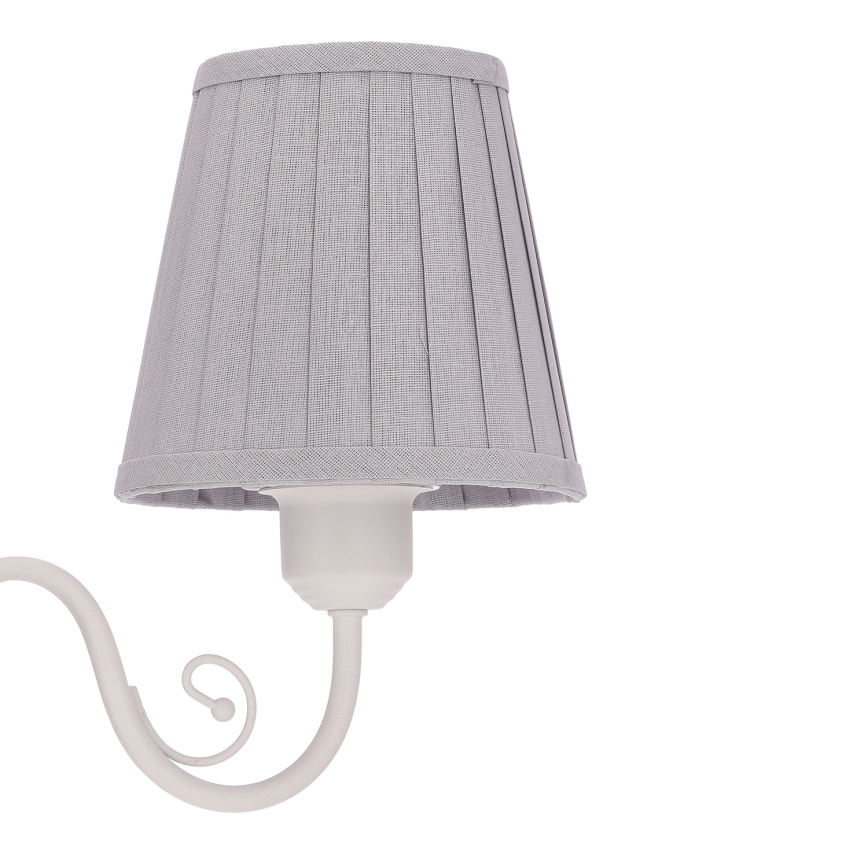 Hanglamp aan een ketting FIREZ 3xE27/40W/230V wit/grijs