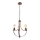 Hanglamp aan een ketting GINA 3xE27/60W/230V bruin