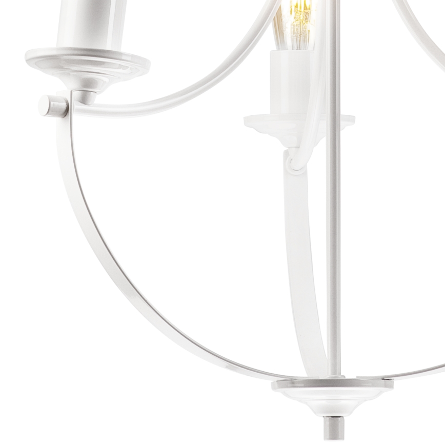 Hanglamp aan een ketting GINA 3xE27/60W/230V wit