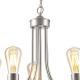 Hanglamp aan een ketting GINA 5xE27/60W/230V chroom
