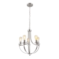 Hanglamp aan een ketting GINA 5xE27/60W/230V mat chroom
