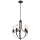 Hanglamp aan een ketting GINA 5xE27/60W/230V zwart