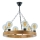 Hanglamp aan een ketting IOS 6xE27/60W/230V diameter 50 cm beuken