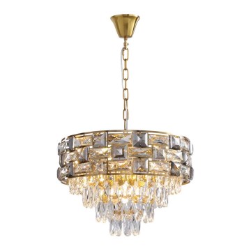 Hanglamp aan een ketting LUXURIA 9xE14/40W/230V goud