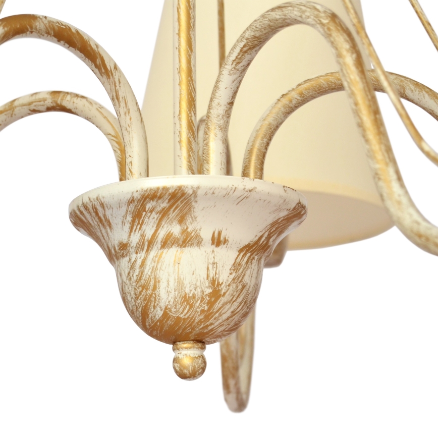 Hanglamp aan een ketting MALBO 3xE27/15W/230V beige