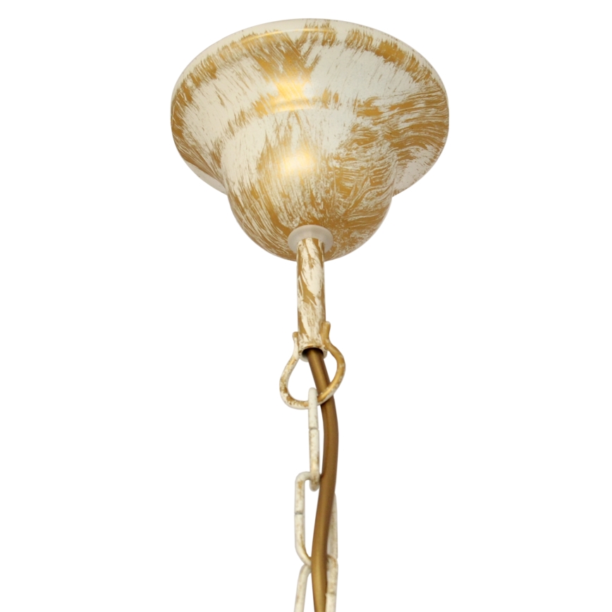Hanglamp aan een ketting MALBO 5xE27/15W/230V beige