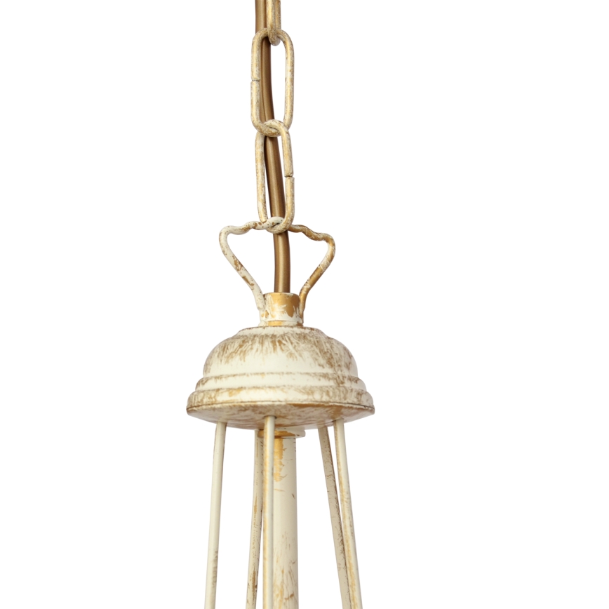 Hanglamp aan een ketting MALBO 5xE27/15W/230V beige