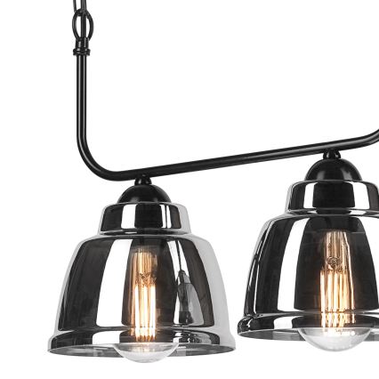 Hanglamp aan een ketting MARIO 2xE27/60W/230V chroom