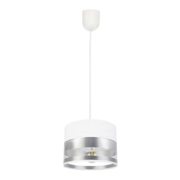 Hanglamp aan een ketting  MILO 1xE27/60W/230V zilver