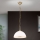 Hanglamp aan een ketting OLD LAMP 1xE27/40W/230V diameter 30 cm wit/messing